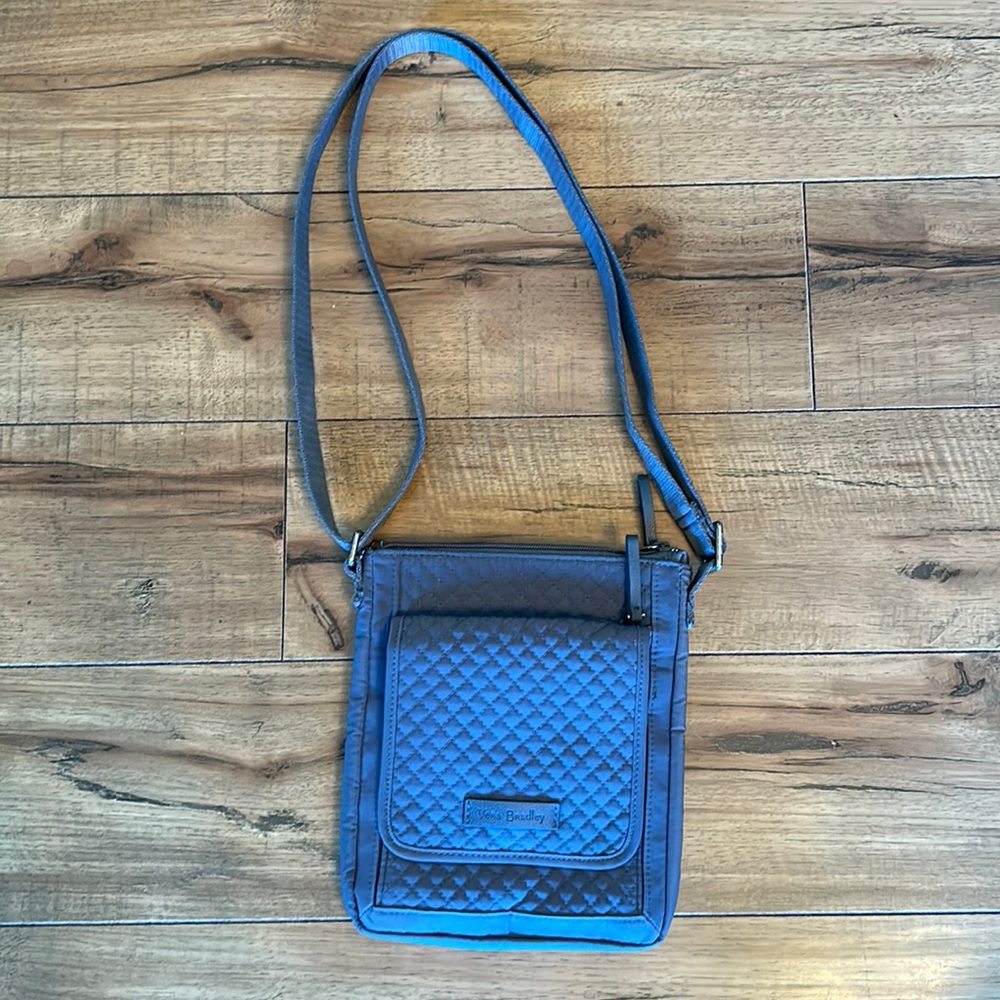 Vera Bradley RFID Mini Hipster crossbody bag gray LN